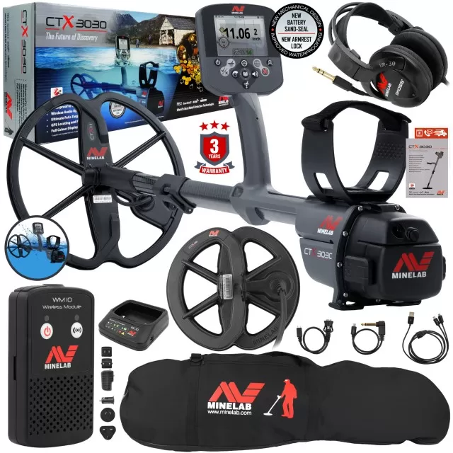 Металотърсач Minelab CTX 3030 + 6 Double-D сонда