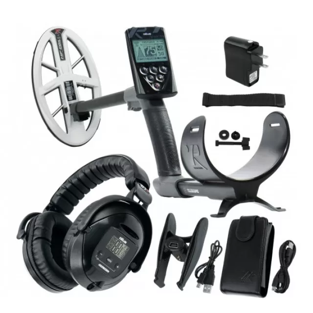 Металотърсач XP DEUS v.5, безжични слушалки WS5, RC (дистанционно устройство), сонда HF DD 22,5 см